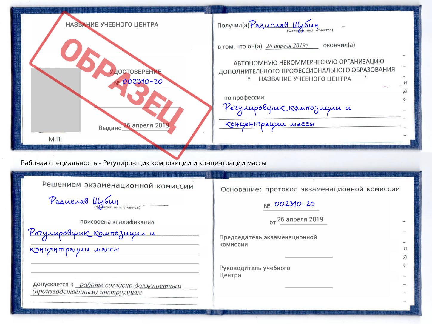 Регулировщик композиции и концентрации массы Лабинск