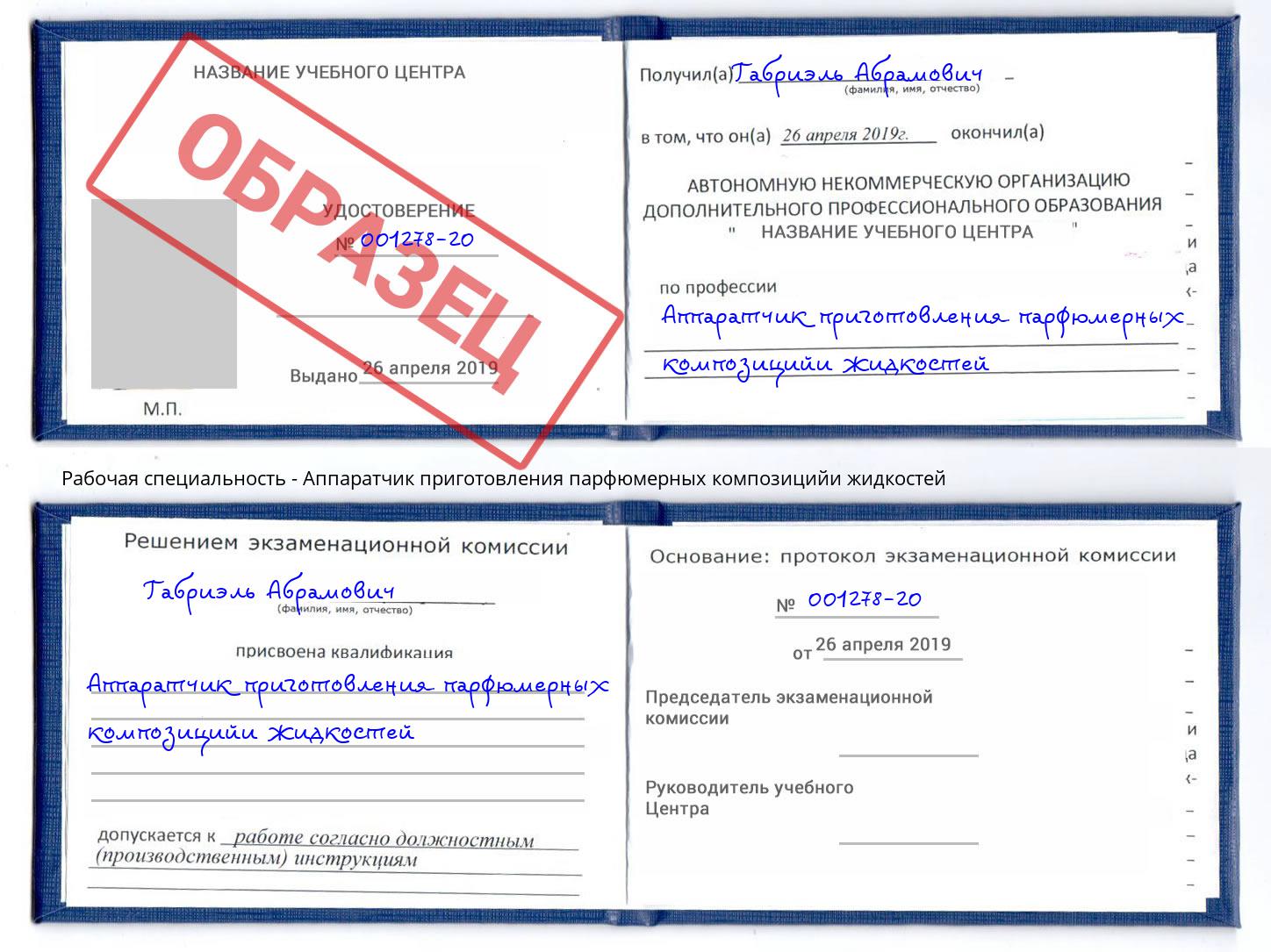 Аппаратчик приготовления парфюмерных композицийи жидкостей Лабинск
